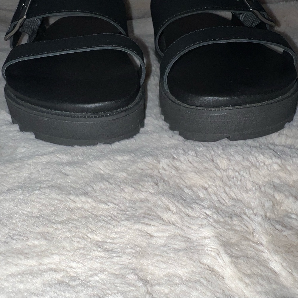 Sorel Women's Roaming Buckle Slide Sandal, Black, sz 6 - Picture 5 of 6